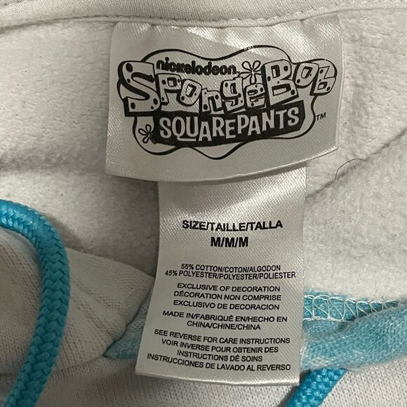 Spongebob SquarePants Hoodie Mens M Tie Dye Nickelodeon Pullover Nostalgia 90s - Picture 3 of 3
